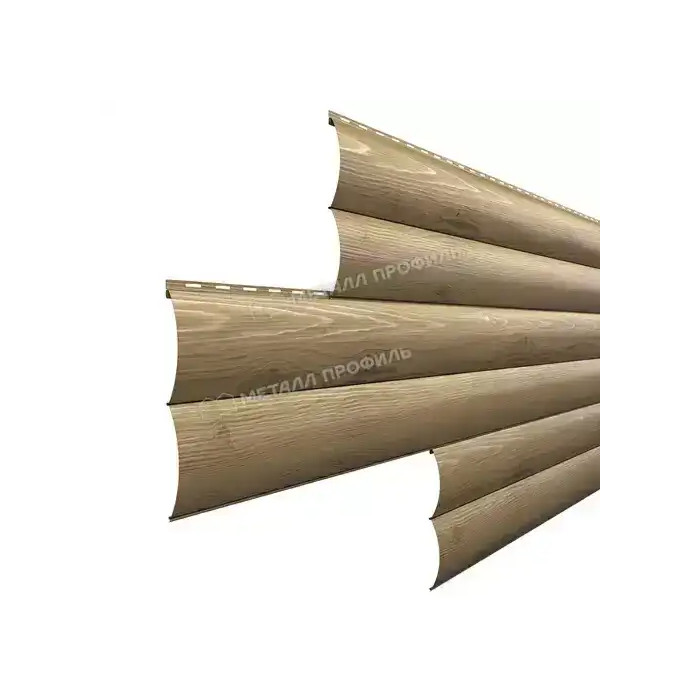 Металлический сайдинг Woodstock-Н Металл-Профиль ECOSTEEL Сосна 28х330 | текстурированный